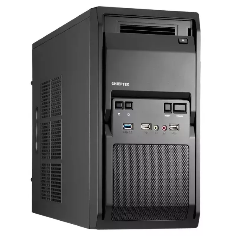 PC-Gehäuse Chieftec Libra LT-01B Mini Tower Schwarz