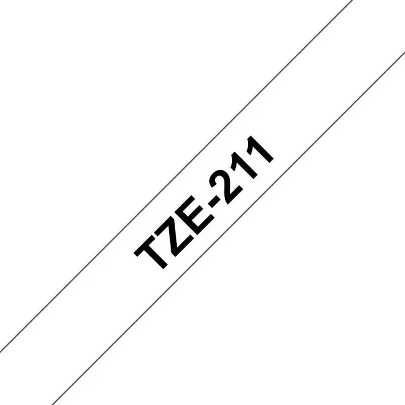 Beschriftungsband Brother TZe-211 Schwarz auf weiß