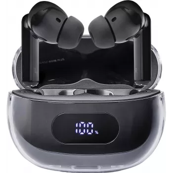 Intenso Buds Earphone Plus T310AE Schwarz Kopfhörer True Wireless Stereo (TWS) In-Ear Anrufe/Musik/Sport/täglicher Gebrauch USB Typ-C Bluetooth Schwarz (3720310)