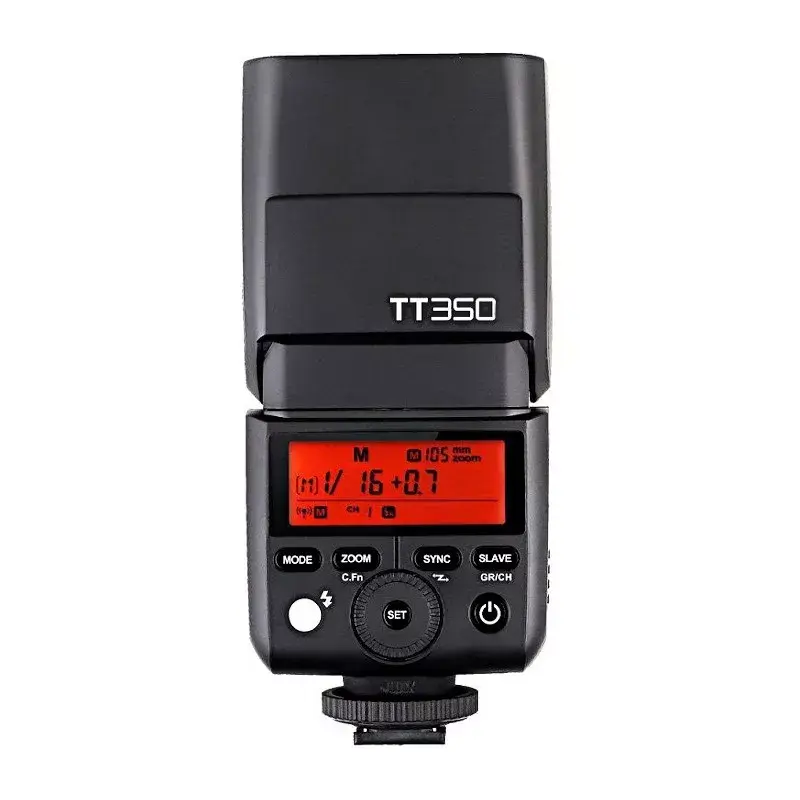 Slave-Blitz Godox TT350F Schwarz 2,2 s Ladezeit AA-Batterie