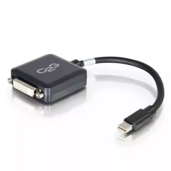 C2G Mini DisplayPort auf DVI Adapter 20cm Thunderbolt auf DVI-D Schwarz