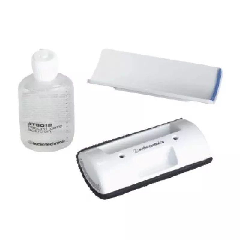 Audio-Technica AT6012 Schallplatten-Reinigungsset, 60 ml, mit Samtbürstenpad