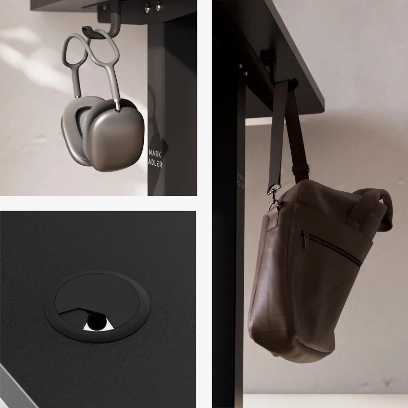 Schreibtisch mark adler Leader 7.3 Schwarz – höhenverstellbare ergonomische Workstation