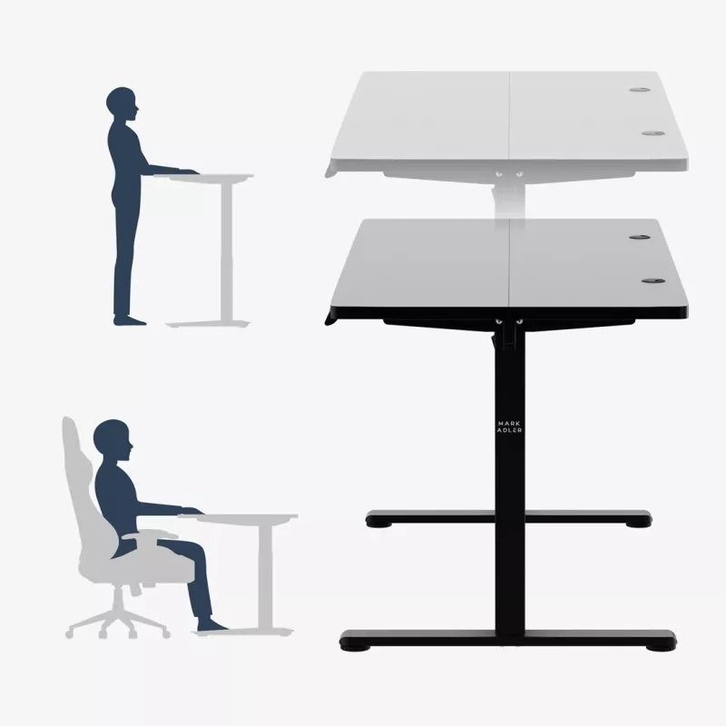 Schreibtisch mark adler Leader 7.3 Schwarz – höhenverstellbare ergonomische Workstation
