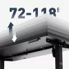 Schreibtisch mark adler Leader 7.3 Schwarz – höhenverstellbare ergonomische Workstation