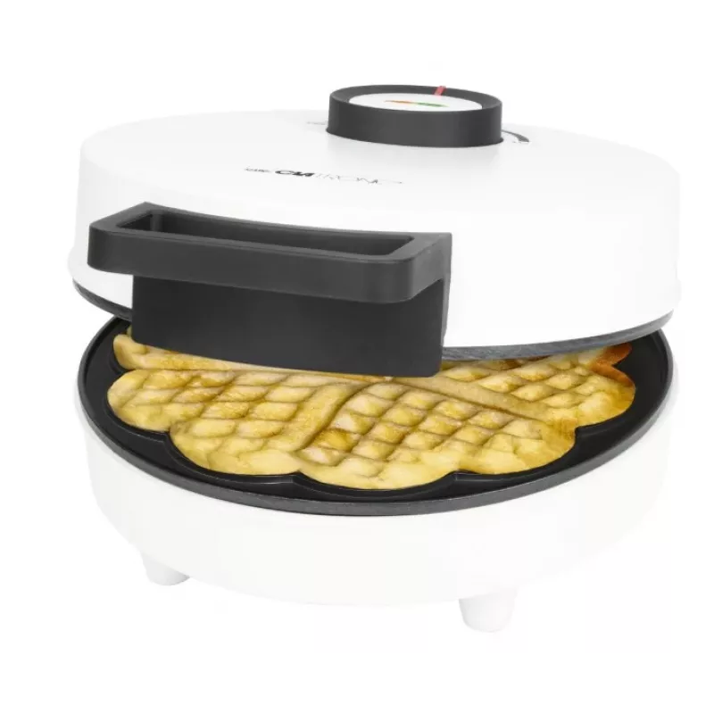 Clatronic WA 3832 Herz-Waffeleisen, Weiß