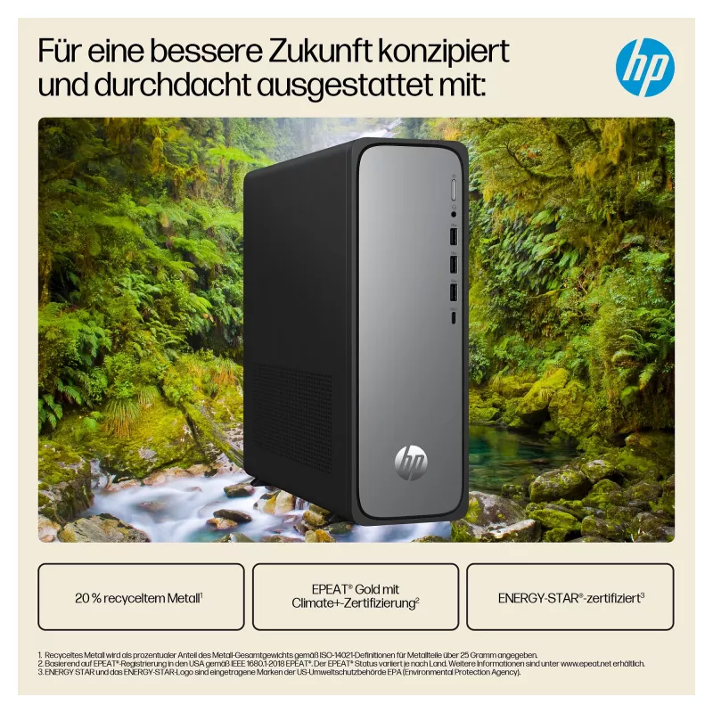 HP OmniDesk S03-0055ng Intel Core i5-14400 Slim Tower Desktop - Komplettsystem - Core i5