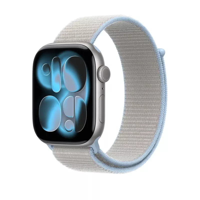 Band – Apple Sport Loop für 46mm Apple Watch, Blue Mist (grau), Einzelpack