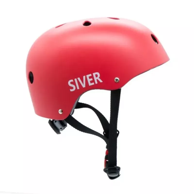 Motus Siver Kinderhelm, Größe L, Rot, MOTHAM8LR