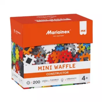 Konstruktionsset Marioinex Mini Waffle Constructor 200 Stück — Bausteine für kreatives Spielen