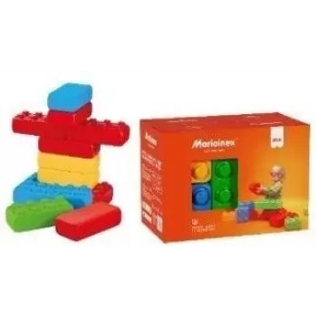 Marioinex Bausteine Modell 908495 — 12-teiliges Set im Ziegelstil