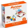 Klemmbausteine Marioinex Mini Waffle Set 3 — 140 Teile, kleine ineinandergreifende Bausteine