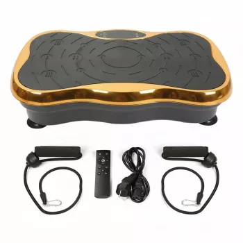 Extralink Vibrationsplattform für Training Fitness Moonwalk Spinmove Gold
