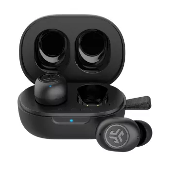 Jlab JBuds Mini True Wireless-Kopfhörer – Schwarz Bluetooth In-Ear-Kopfhörer, integriertes Mikrofon