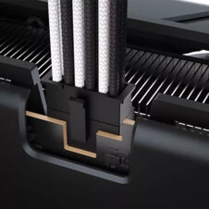 Corsair Premium-Sleeved 2x 8-Pin auf 12V-2x6-Kabel, für Typ-5-Netzteil – Schwarz/Weiß