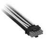 Corsair Premium-Sleeved 2x 8-Pin auf 12V-2x6-Kabel, für Typ-5-Netzteil – Schwarz/Weiß