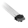 Corsair Premium-Sleeved 12V-2x6 zu 12V-2x6-Kabel, Universal - Weiß