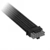 Corsair Premium-Sleeved 12V-2x6 auf 2x 6+2-Pin-PCIe-Kabel, Universal – schwarz