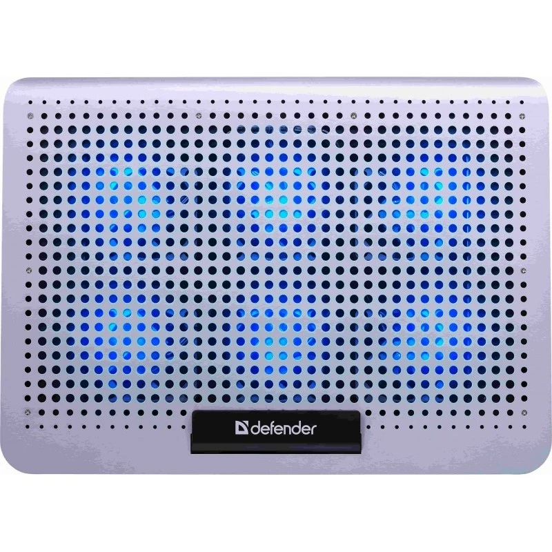 Laptop-Kühlpad DEFENDER NS-520 für 15,6-Zoll-Laptops, Metallgehäuse, 6 Lüfter, 2x USB, Beleuchtung