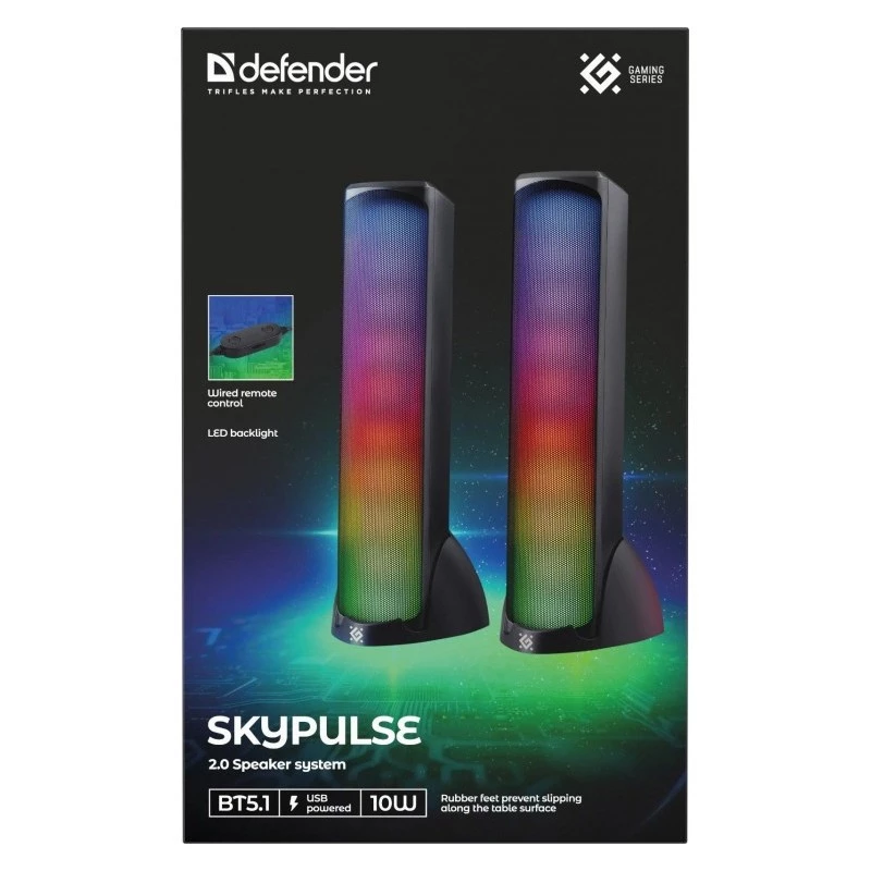 Defender Skypulse 2.0 PC-Lautsprecher, 60 W, Bluetooth, RGB