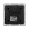 Solar-LED-Pfostenleuchte GreenBlue GB128 WW, 3200K Neutralweiß, Hüllen-Baldachin, 100x100mm, Schwarz
