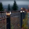 Solar-LED-Pfostenleuchte GreenBlue GB128 WW, 3200K Neutralweiß, Hüllen-Baldachin, 100x100mm, Schwarz