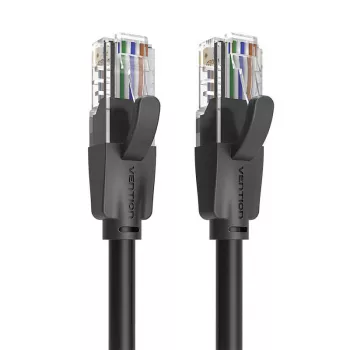 Netzwerkkabel UTP CAT6 Vention IBEBK RJ45 Ethernet 1000Mbps 8m (schwarz)
