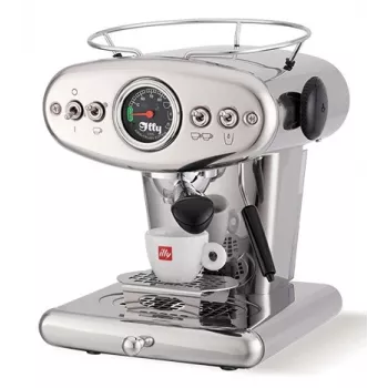 illy X1 Anniversary Maschine für gemahlenen Kaffee und E.S.E.-Pads (Edelstahl)