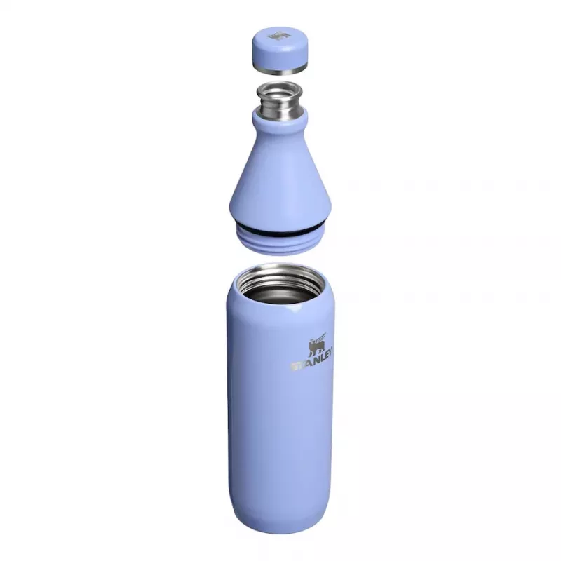 Thermosflasche STANLEY All Day schlank 0,6 l – vakuumisolierter Edelstahl, hydrangeablau