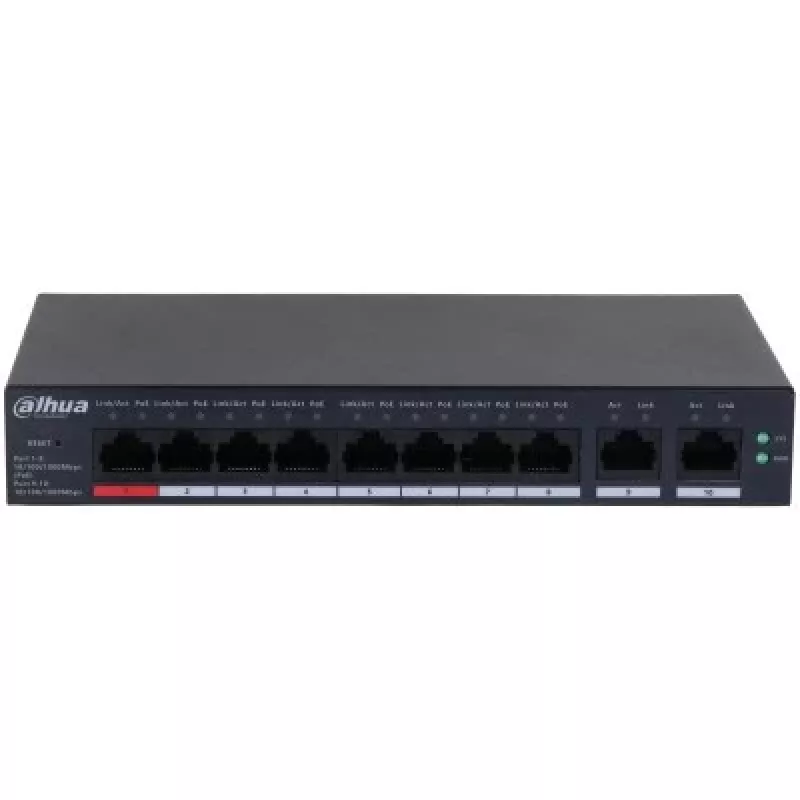 Switch DAHUA CS4010-8GT-110 PoE 10-Port, 8 PoE-Ports