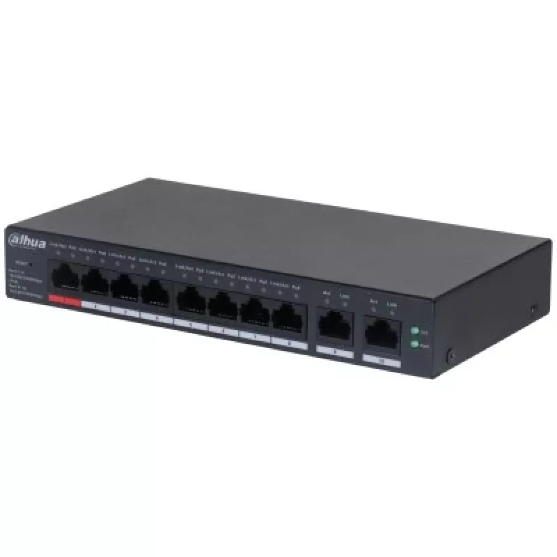 Switch DAHUA CS4010-8GT-110 PoE 10-Port, 8 PoE-Ports