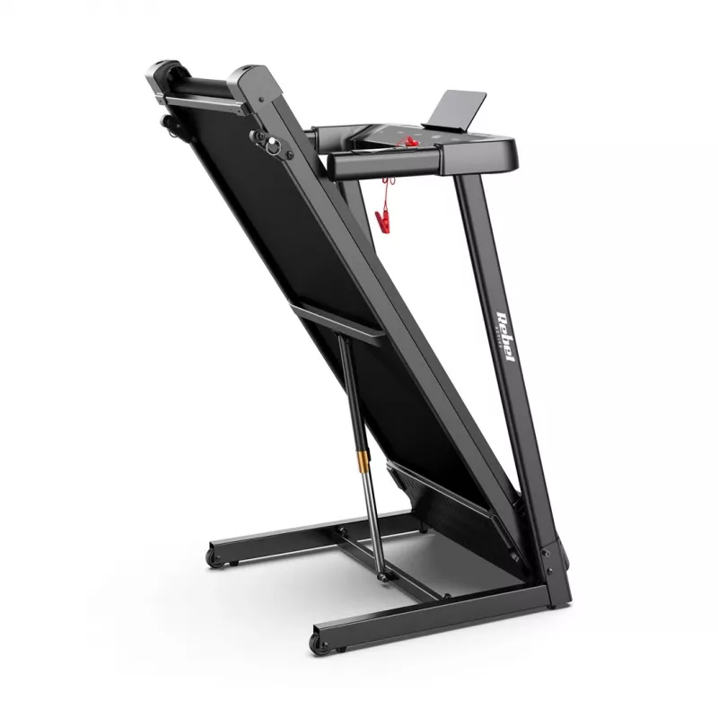 Faltbares elektrisches Laufband Rebel RBA-1018 – kompaktes Heimlaufband, 12 km/h, 15 Programme, max. Benutzergewicht 120 kg, LCD-Anzeige