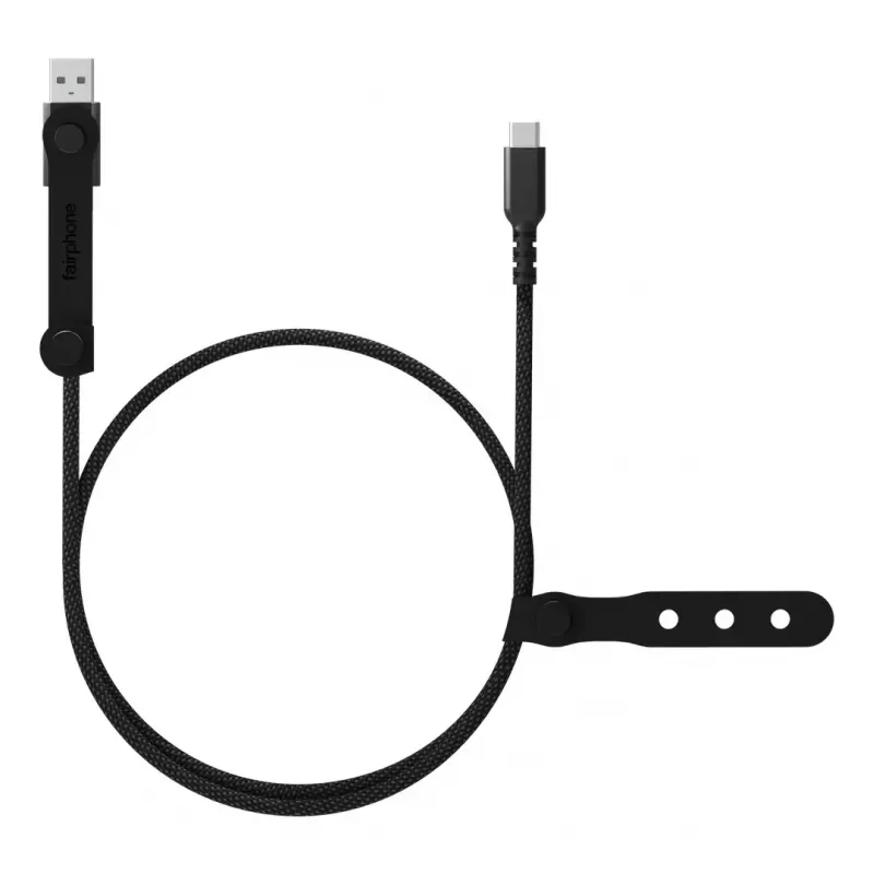 USB-C-auf-USB-C-Kabel Fairphone ACCABL-4CC-WW1 USB 2.0 2,5 m Schwarz