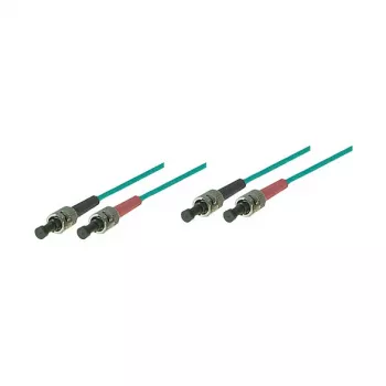 Patchkabel LWL Duplex OM3 (Multimode, 50/125) ST/ST, LSZH, 2 m, Good Connections®