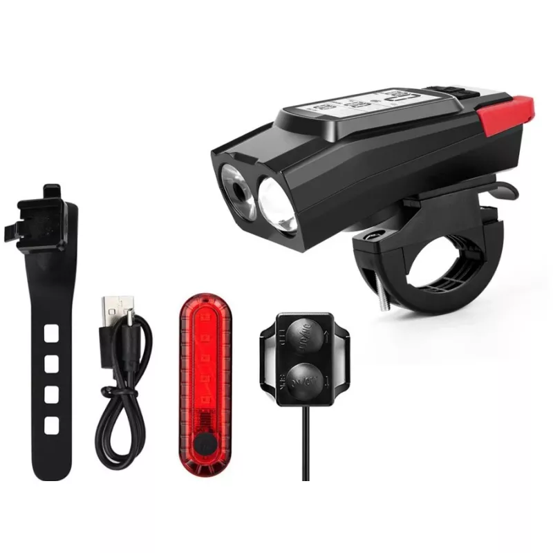 Extralink Fahrradlicht-Set mit Tacho + Rücklicht