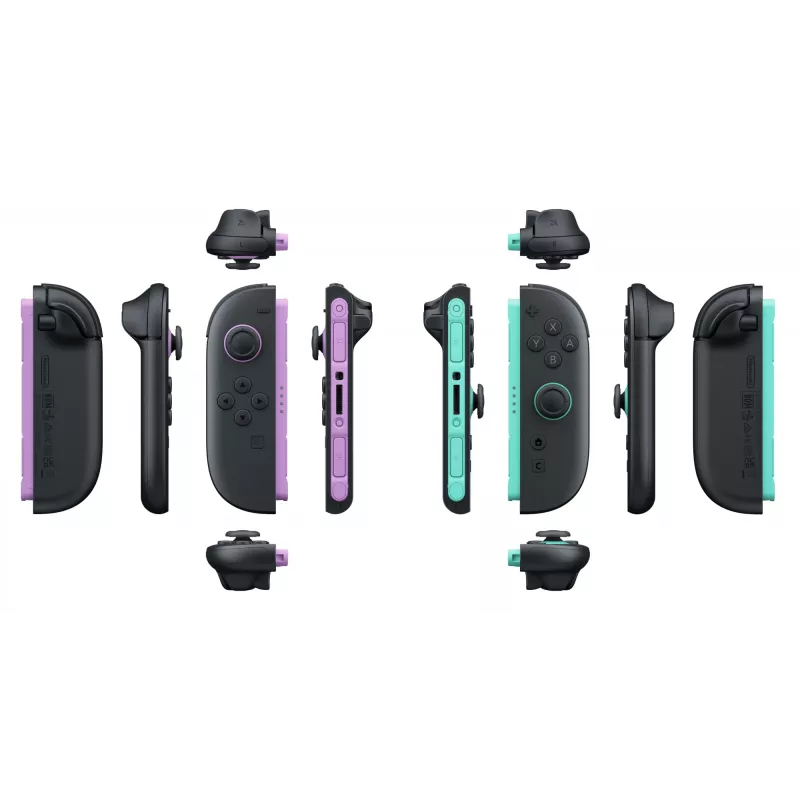 Nintendo Joy-Con 2 Paar Hellviolett/Hellgrün, Gamepad, Nintendo Switch 2, Home-Taste, Analog/Digital, Kabellos, Bluetooth