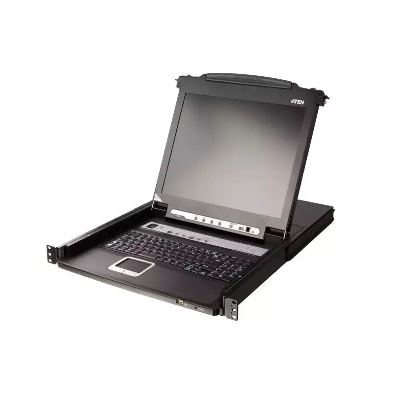 ATEN 8-Port 43,2 cm (17 inch) LCD KVM-Switch (USB – PS/2 VGA) mit USB-Peripherieport