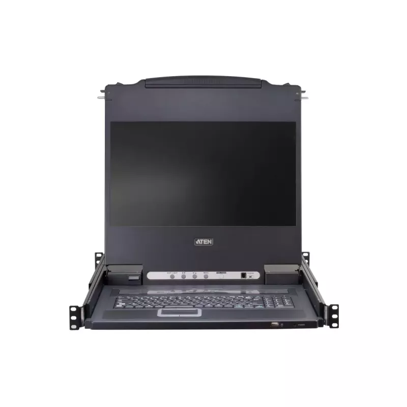 ATEN 8-Port 43,2 cm (17 inch) LCD KVM-Switch (USB – PS/2 VGA) mit USB-Peripherieport