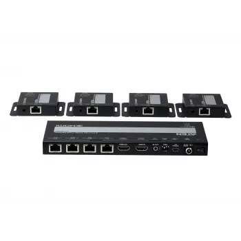 ATEN VS1824KIT 4-Port 4K HDMI Cat 6 Splitter-Kit mit 4 Empfängern
