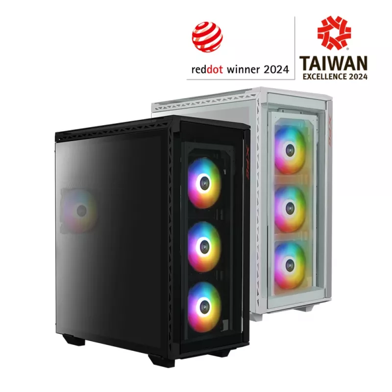 XPG BATTLECRUISER II ST Mid-Tower Weiß, Midi Tower, PC, Weiß, ATX, EATX, micro ATX, Mini-ITX, Edelstahl, Gaming