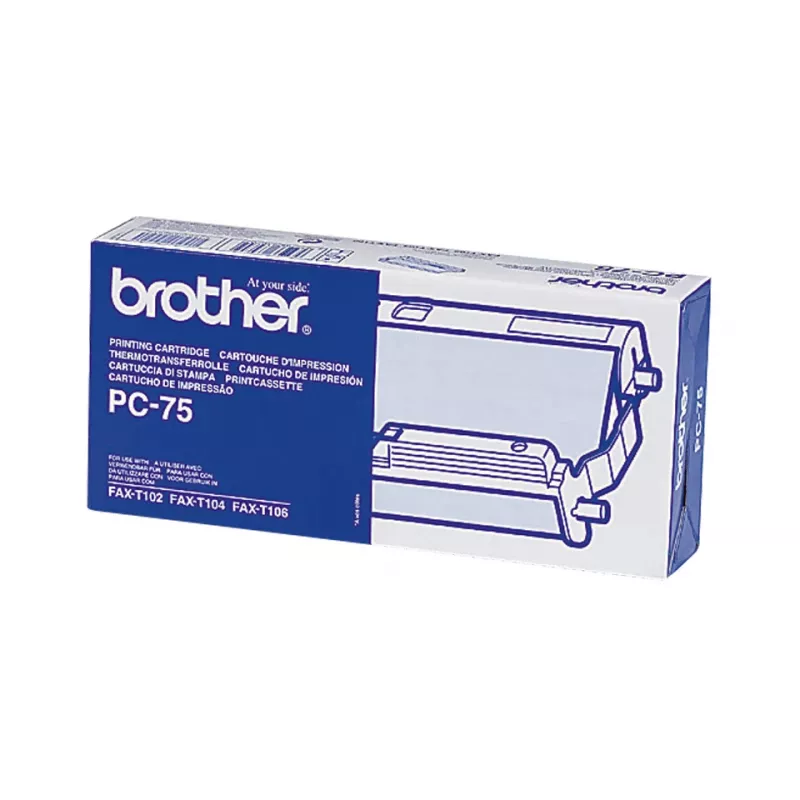 Brother PC-75 Faxzubehör Faxkassette + Farbband 144 Seiten Schwarz 1 Stk.