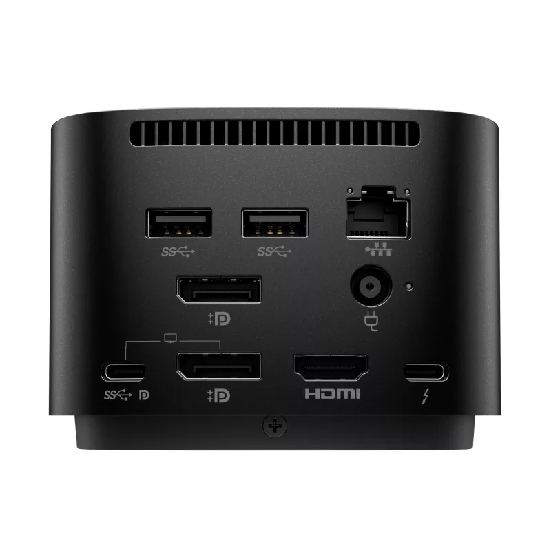 HP Thunderbolt Dock 120W G4, Kensington, China, Thailand, Taiwan, Business, Windows 10, Windows 11, MacOS, 98 mm