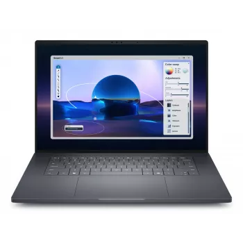 DELL Pro Max 16 Premium MA16250 Intel Core Ultra 9 285H Mobile Workstation 40.6 cm (16 Zoll) Full HD+ 64 GB LPDDR5x-SDRAM 1 TB SSD NVIDIA RTX PRO 2000 Blackwell Wi-Fi 7 (802.11be) Windows 11 Pro Deutsch Schwarz