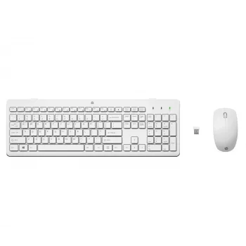 HP 230 Wireless-Maus-und-Tastatur-Kombination, Weiß, Maus im Lieferumfang