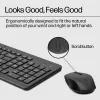 Kabelloses Tastatur- und Maus-Set HP 330 — Full-Size-Tastatur, RF Wireless, schwarz, Maus enthalten