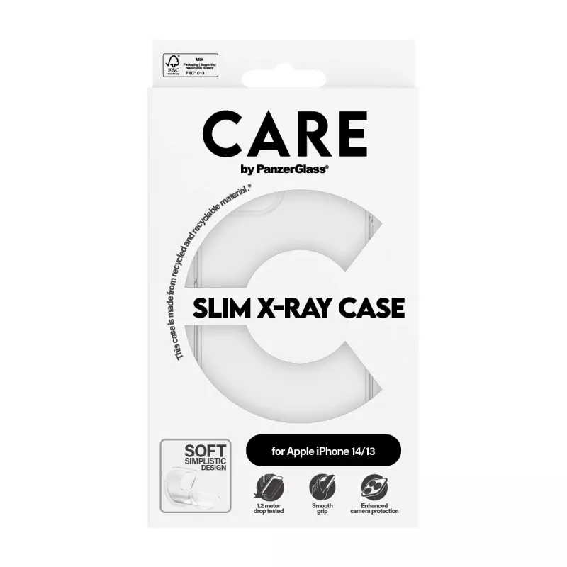 PanzerGlass CARE™ by PanzerGlass X-Ray Hülle für iPhone 14 / 13 — Transparente Abdeckung