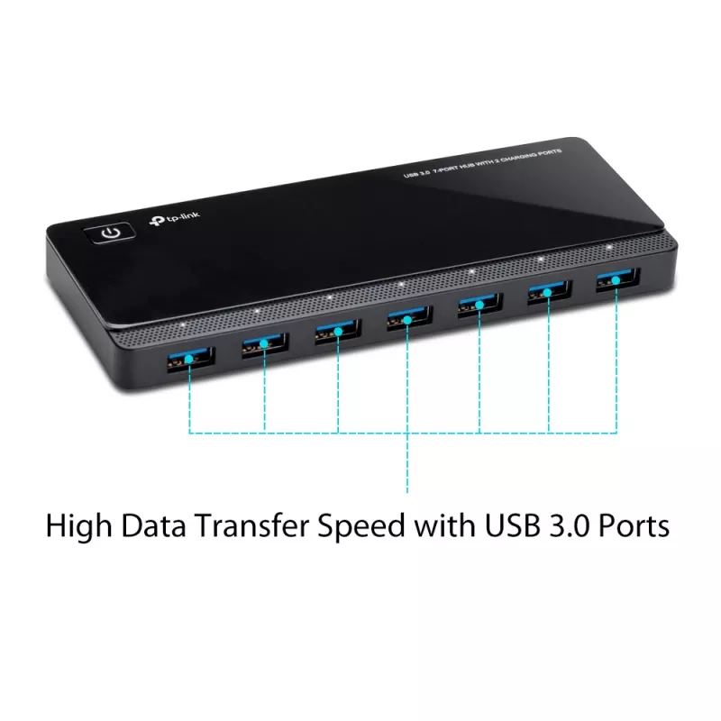 TP-Link UH720 USB 3.2 Gen 1 (3.1 Gen 1) Micro-B 5000 Mbit/s Schwarz