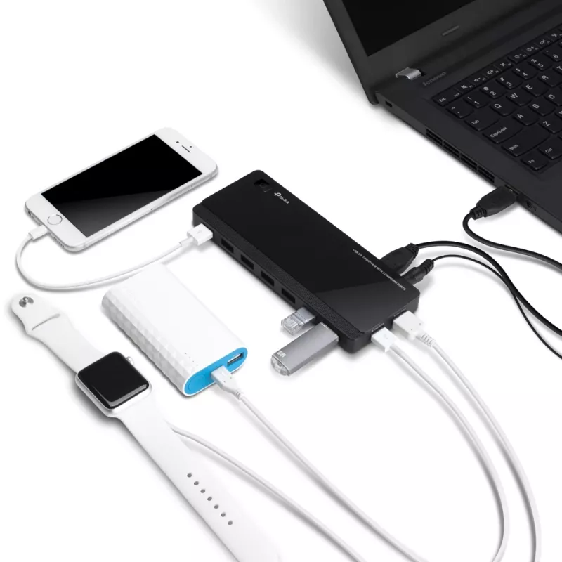 TP-Link UH720 USB 3.2 Gen 1 (3.1 Gen 1) Micro-B 5000 Mbit/s Schwarz