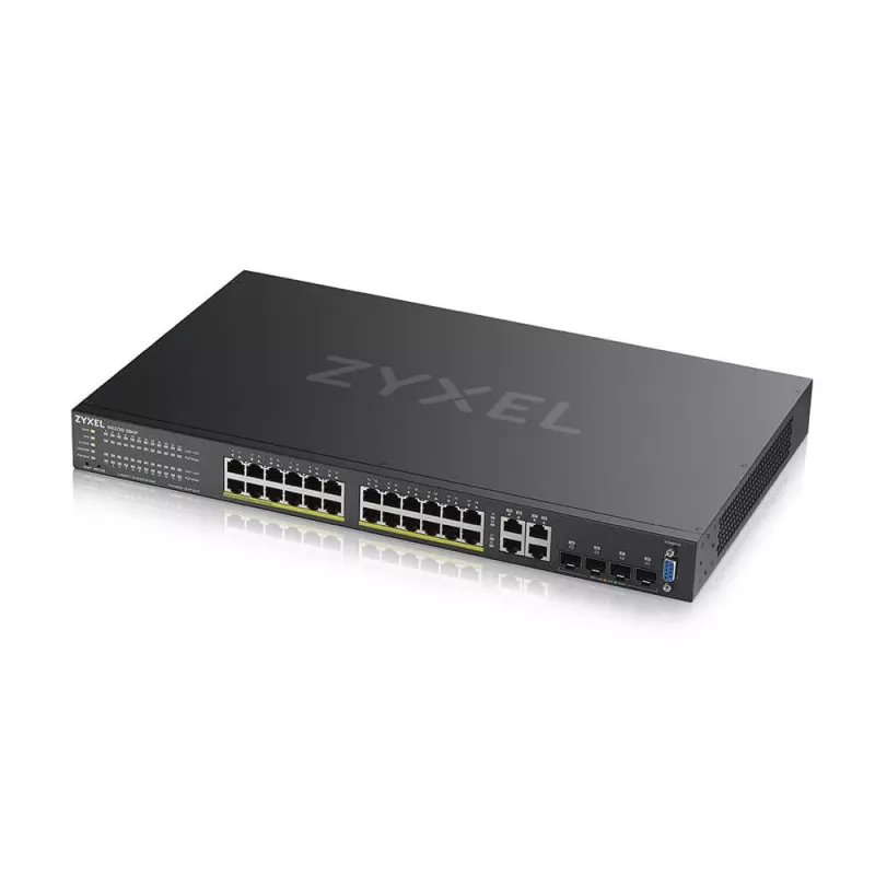 Zyxel GS2220-28HP-EU0101F Netzwerk-Switch Managed L2 Gigabit Ethernet (10/100/1000) Power over Ethernet (PoE) Schwarz