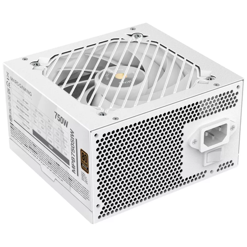 Mars Gaming MPB750SIW-Netzteil 750 W 24-Pin-ATX ATX Weiß